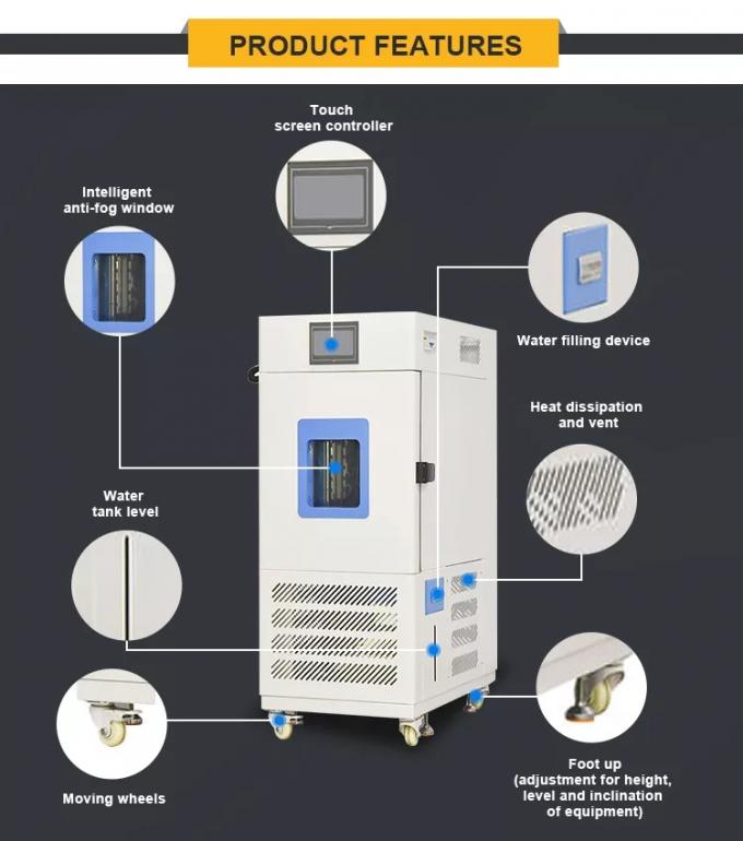 Termal de temperatura controlada automatizada humedad 0 del OEM de la cámara de la prueba del PWB/del LED