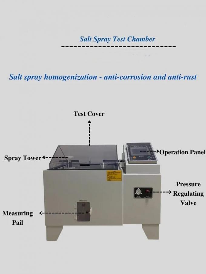 Cámara de la prueba de espray de sal para la prueba de corrosión de las partes de metal 3