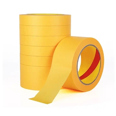 Grado industrial que enmascara la belleza de papel de la protección de la pintura de espray del oro de la cinta engomada de Kraft