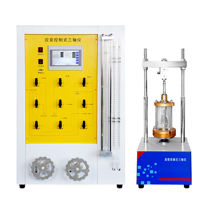 Filtre el aparato triaxial controlado para la fuerza de prueba de la muestra del suelo