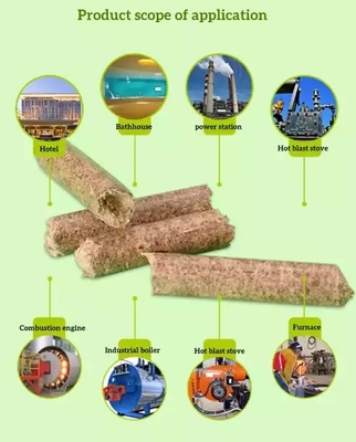 La madera de la biomasa de la BARBACOA granula la alta briqueta sin humo del poder calorífico comprimida