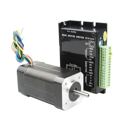 24v 77.5W 42mm Cuadrado Trifásico BLDC Motor de engranajes sin escobillas 4000rpm