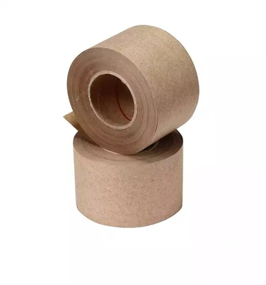 Cinta de papel Kraft hidrorreactiva impresa de Brown, cinta de embalaje de sellado biodegradable