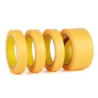 Grado industrial que enmascara la belleza de papel de la protección de la pintura de espray del oro de la cinta engomada de Kraft