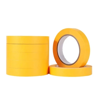 Grado industrial que enmascara la belleza de papel de la protección de la pintura de espray del oro de la cinta engomada de Kraft