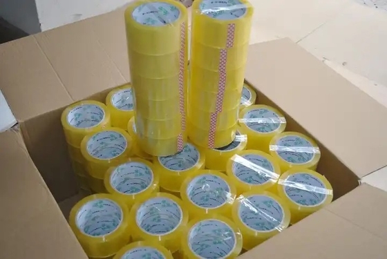 Logo Acrylic Clear Packing Tape de encargo, cinta clara adhesiva del OEM
