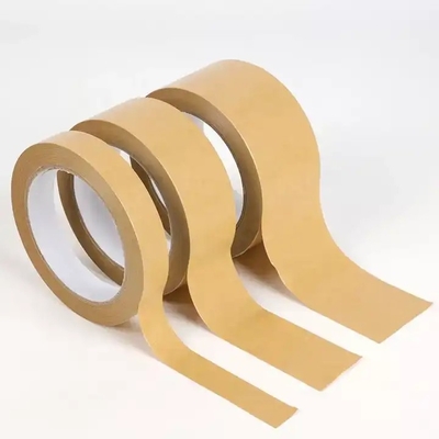 OEM de cinta de papel de Kraft del arte auto-adhesivo de encargo de Logo Printed Kraft Packaging Tape