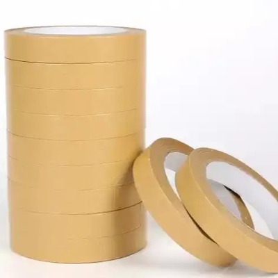 OEM de cinta de papel de Kraft del arte auto-adhesivo de encargo de Logo Printed Kraft Packaging Tape