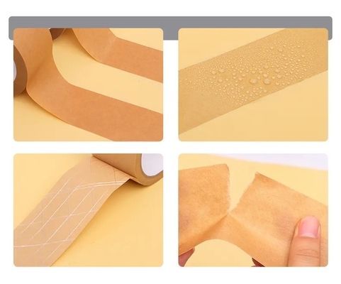 La cinta de cinta de papel del embalaje del búfalo mojado que embala es degradable para escribir