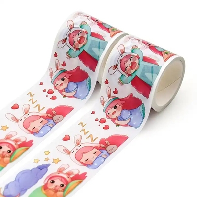 El enmascarar de empaquetado impreso prenda impermeable de encargo de la cinta de cinta de papel