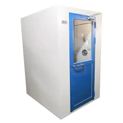 Entrada limpia de la ducha de aire limpio libre de polvo del taller con la puerta automática