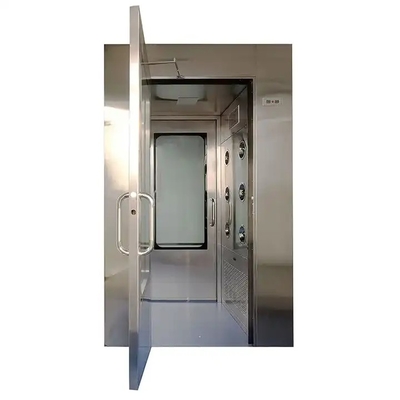 Entrada limpia de la ducha de aire limpio libre de polvo del taller con la puerta automática