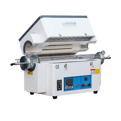 el horno de tubo de vacío 1400℃ se utiliza para la prueba de material del metal en fábrica