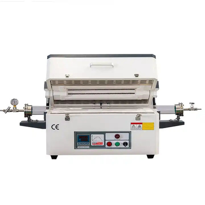 el horno de tubo de vacío 1400℃ se utiliza para la prueba de material del metal en fábrica