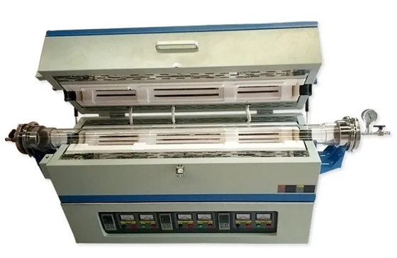 1200℃ el horno de tubo de la zona de temperatura de la temperatura alta tres puede ser modificado para requisitos particulares