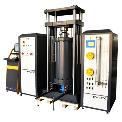 Modelo triaxial GSA-974TB 300x300x600m m del aparato de la prueba de la roca y del suelo grueso