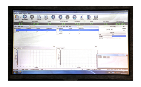 Modelo triaxial GSA-974TB 300x300x600m m del aparato de la prueba de la roca y del suelo grueso