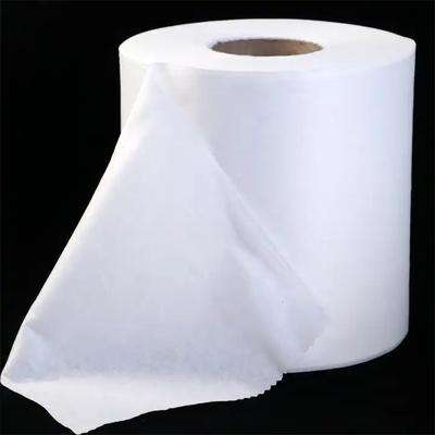 Mayorista no tejido del rollo de la tela de Spunlaced del poliéster viscoso