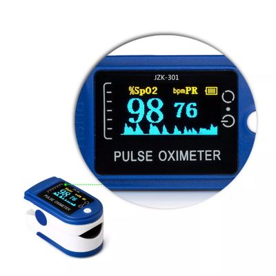 Monitor Spo2 de la saturación del oxígeno de la sangre del finger del oxímetro del pulso de la yema del dedo de la punta de prueba de los temporeros 180BPM