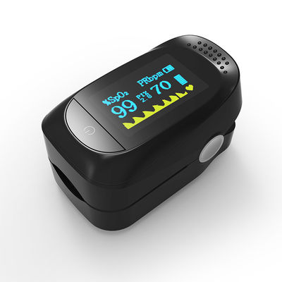 corazón Rate Monitor Finger Clip del ABS del oxímetro del pulso de la yema del dedo de 1.5V*2 49.5g