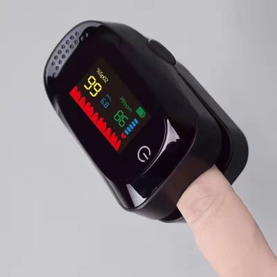 corazón Rate Monitor Finger Clip del ABS del oxímetro del pulso de la yema del dedo de 1.5V*2 49.5g