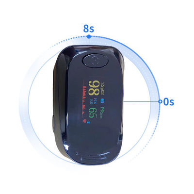 corazón Rate Monitor Finger Clip del ABS del oxímetro del pulso de la yema del dedo de 1.5V*2 49.5g