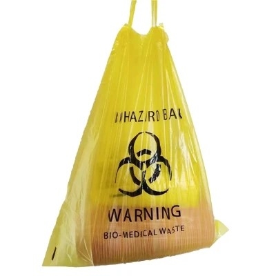 Bolsos de basura del Biohazard disponible biodegradable del LDPE/del HDPE