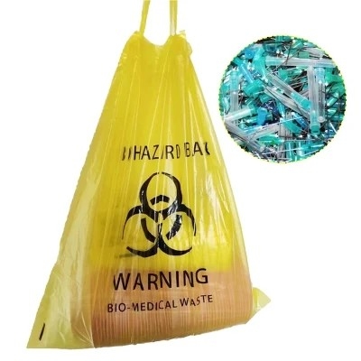 Bolsos de basura del Biohazard disponible biodegradable del LDPE/del HDPE