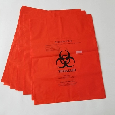 Bolsos de basura plásticos médicos del Biohazard del PE para el hospital/el laboratorio