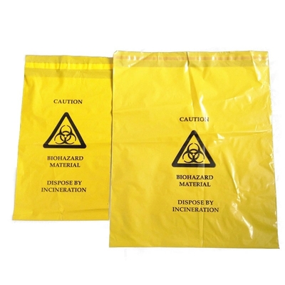 Bolsos de basura plásticos médicos del Biohazard del PE para el hospital/el laboratorio