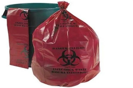 Bolsos aptos para el autoclave del Biohazard del PE para la basura del hospital